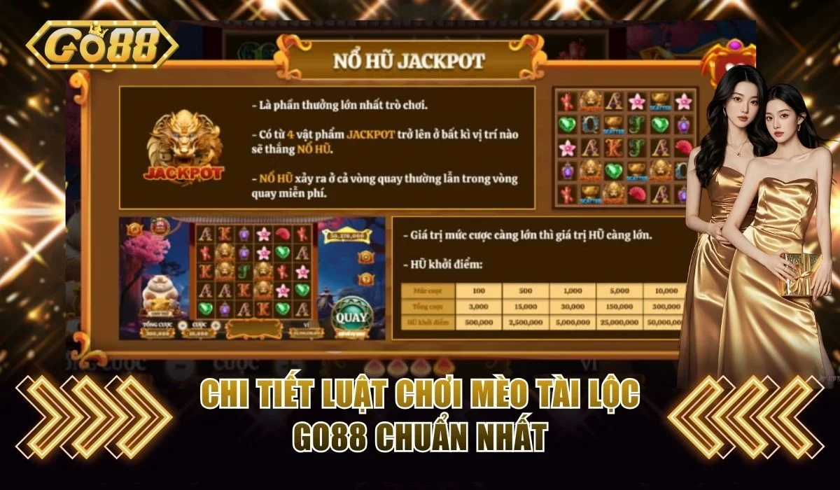 Mèo Tài Lộc Go88 - Khám Phá Những Bí Quyết Săn Thưởng Lớn 3 Chi tiết luật chơi Mèo Tài Lộc Go88 chuẩn nhất