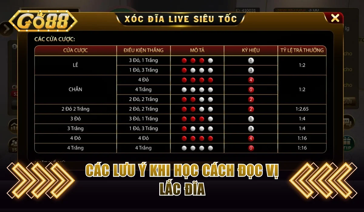 Cách Nghe Vị Xóc Đĩa Chuẩn Đến 90% - Chỉ Dẫn Chi Tiết 4 Các lưu ý khi học cách đọc vị lắc đĩa