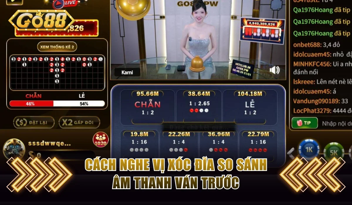 Cách Nghe Vị Xóc Đĩa Chuẩn Đến 90% - Chỉ Dẫn Chi Tiết 3 Cách nghe vị xóc đĩa so sánh âm thanh ván trước