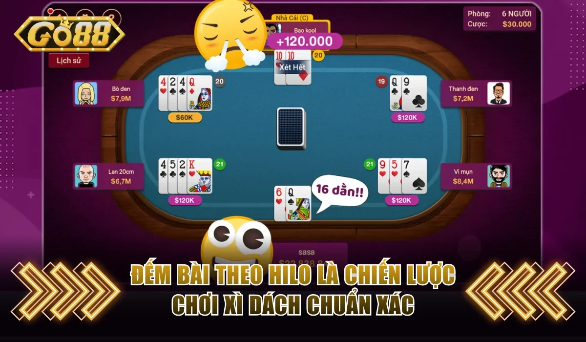 Các Chiến Lược Chơi Xì Dách Không Thể Thất Bại Tại GO88 3 Đếm bài theo hilo là chiến lược chơi Xì Dách chuẩn xác
